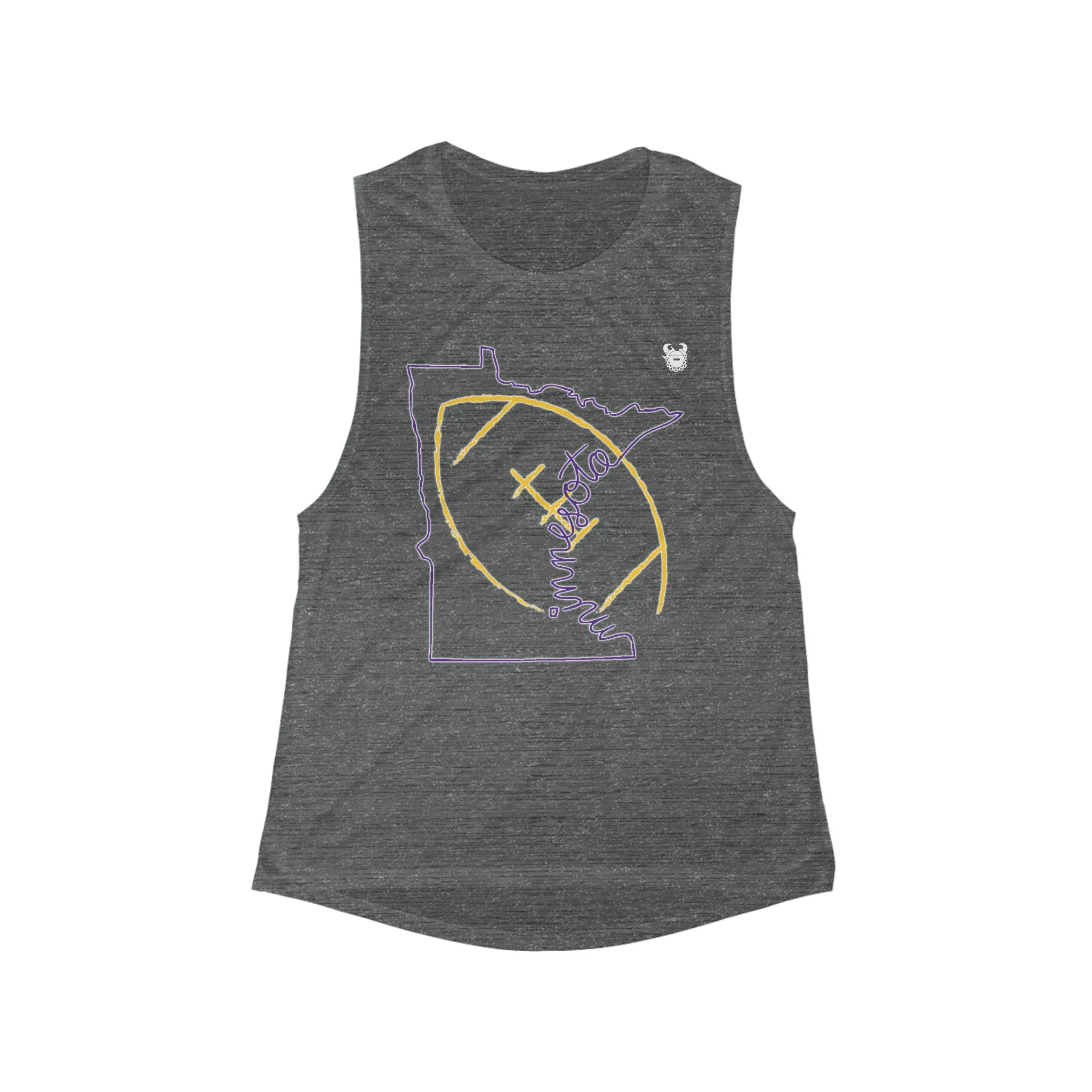 Women's Flowy Scoop Muscle Tank - MN State Football