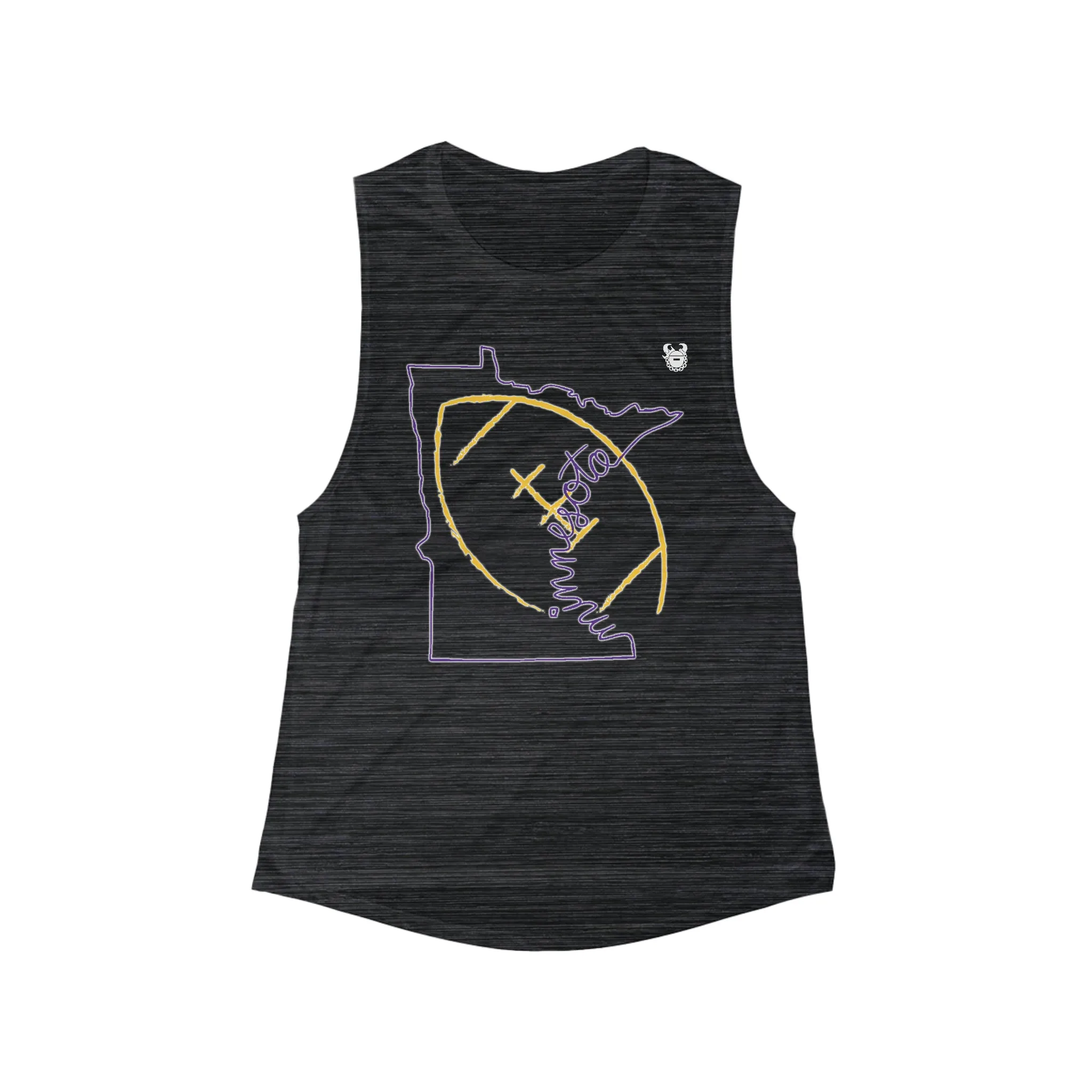 Women's Flowy Scoop Muscle Tank - MN State Football