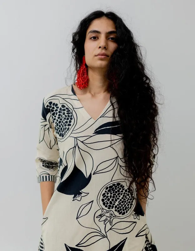 Women's Viscose Floral Printed Straight Kurta Set With Palazzo